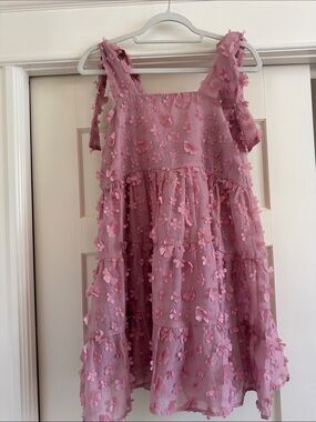 Sister Jane Pink Floral Tiered Sundress